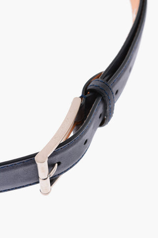 ID Metal Buckle Suede Belt
