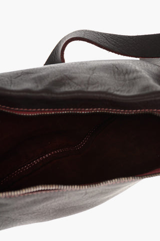 Horse Leather Crossbody Bag with Zip