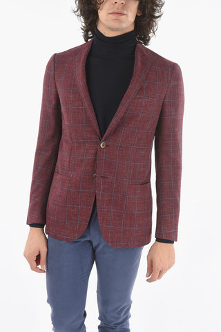 2 Button ACADEMY SOFT Windowpane Check Blazer
