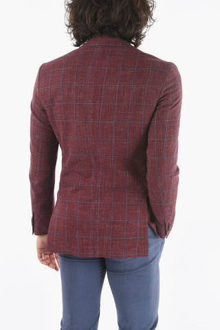 2 Button ACADEMY SOFT Windowpane Check Blazer