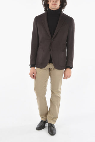 GATE Half-Lined Blazer with Welt Pocket and Side Vents