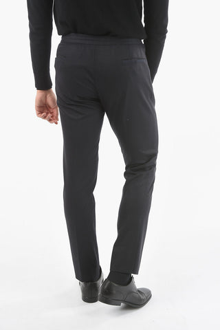ID COLLECTION Pantalone con Elastico Stringhe e Tasca con Zip