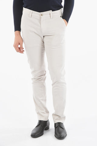 ID COLLECTION IDENTITY Pantalone in Cotone con Taschino e Logo su Tasca