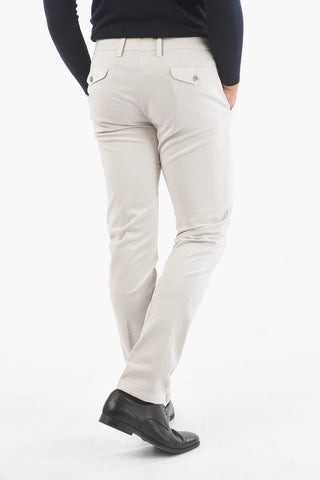 ID COLLECTION IDENTITY Pantalone in Cotone con Taschino e Logo su Tasca