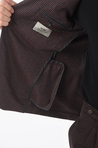 CC COLLECTION Unlined Single Breasted Checkered Blazer