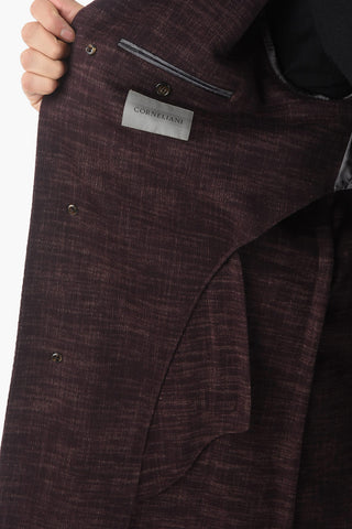 Half-Lined Wool and Cashmere Trench Coat with Patch Pocket