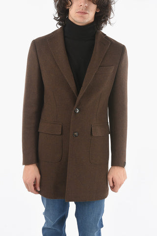 Half-Lined Coat with Back Vent and Notch Lapel