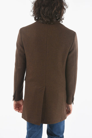 Half-Lined Coat with Back Vent and Notch Lapel