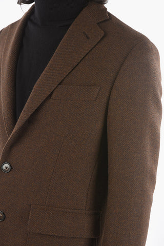 Half-Lined Coat with Back Vent and Notch Lapel