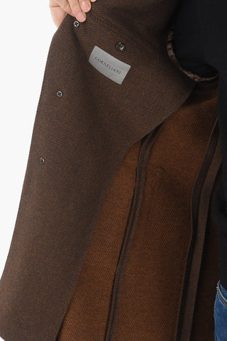 Half-Lined Coat with Back Vent and Notch Lapel
