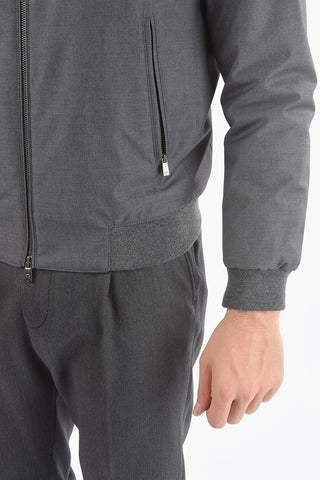 Lined Padded Sweatshirt with Chest Piece