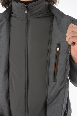 Lined Padded Sweatshirt with Chest Piece