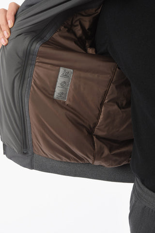 Lined Padded Sweatshirt with Chest Piece