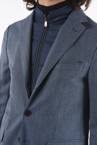 Giacca SPORTSWEAR Semifoderata con Chest Piece e con Tasca con Aletta e Zip