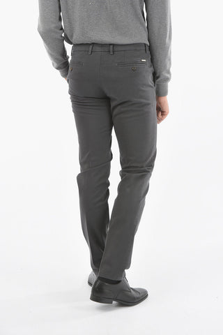 ORIO COMFORT Pantalone con Logo e Chiusura con Linguetta e Bottoni