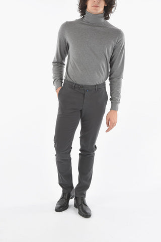 ORIO COMFORT Pantalone con Logo e Chiusura con Linguetta e Bottoni