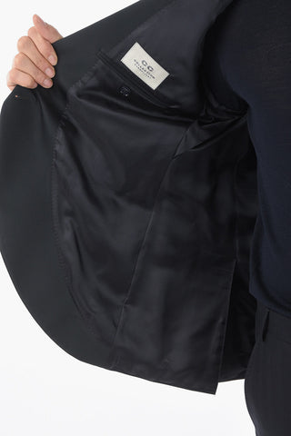 CC COLLECTION Blazer Tight Doppiopetto con Rever a Scialle in Satin