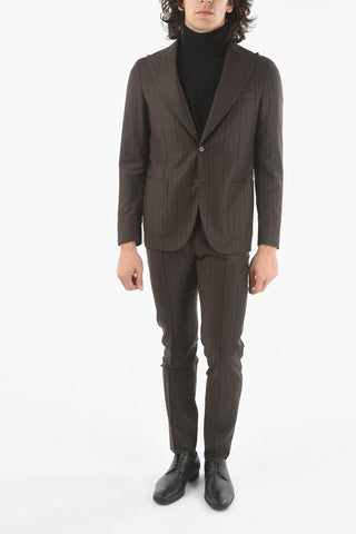 CC COLLECTION REWARD Half-Lined Barcode Suit with Welt Pocket