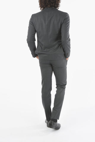 CC COLLECTION RETAILORED Lined Suit with Flap Pocket and Notch Lapel