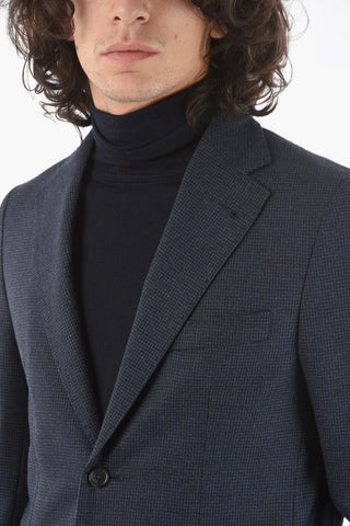 Blazer Foderato T PROJECT Motivo Pincheck con Tasca a Filo