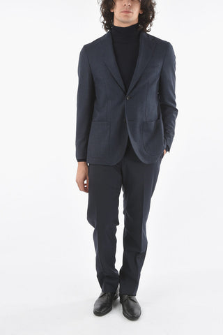 Blazer Foderato T PROJECT Motivo Pincheck con Tasca a Filo