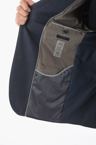 Blazer Foderato T PROJECT Motivo Pincheck con Tasca a Filo