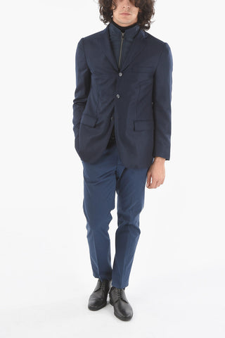 ID COLLECTION Lined Cashmere Blazer with Flap Pocket