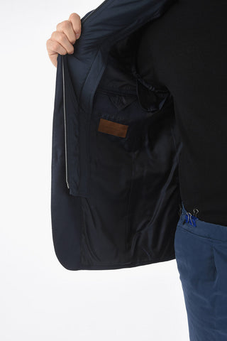 ID COLLECTION Lined Cashmere Blazer with Flap Pocket