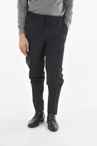 CC COLLECTION Pantalone Foderato con Pinces con Chiusura con Gancio Bottoni e Stringhe