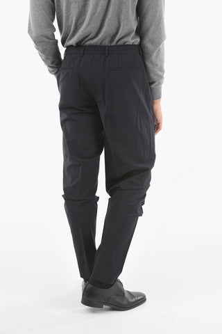 CC COLLECTION Pantalone Foderato con Pinces con Chiusura con Gancio Bottoni e Stringhe