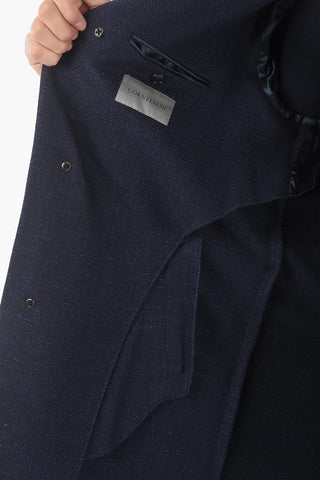 Cashmere Blend Half-Lined Coat with Belt