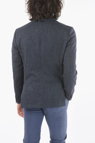 SPRENG MENSWEAR Blazer Sfoderato GATE in Misto Lana Pied de Poule