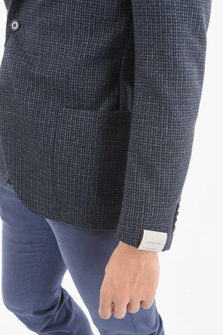 SPRENG MENSWEAR Blazer Sfoderato GATE in Misto Lana Pied de Poule