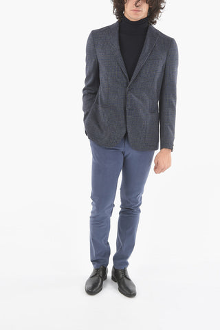 SPRENG MENSWEAR Blazer Sfoderato GATE in Misto Lana Pied de Poule