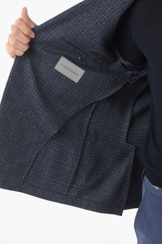 SPRENG MENSWEAR Blazer Sfoderato GATE in Misto Lana Pied de Poule