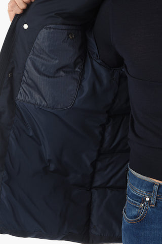 CC COLLECTION Lined Padded Jacket with Zip and Button Pocket