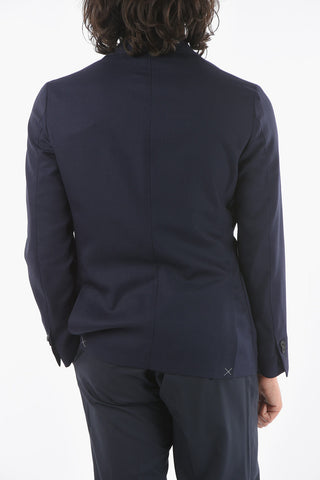 Half-Lined Blazer with Side Vents and Notch Lapel