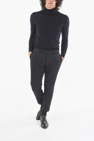 CC COLLECTION Polyester Elegant Trousers with Hook and Button Closure