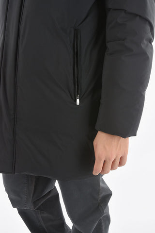 Real Down Waterproof Jacket with Double Collar
