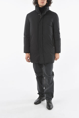 Real Down Waterproof Jacket with Double Collar