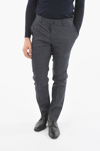 Half Lined Single Breasted Wool Blend Suit