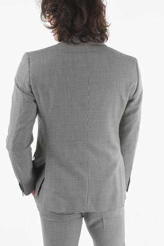 CC COLLECTION RESET Lined Houndstooth Suit with Flap Pocket