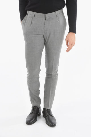 CC COLLECTION RESET Lined Houndstooth Suit with Flap Pocket