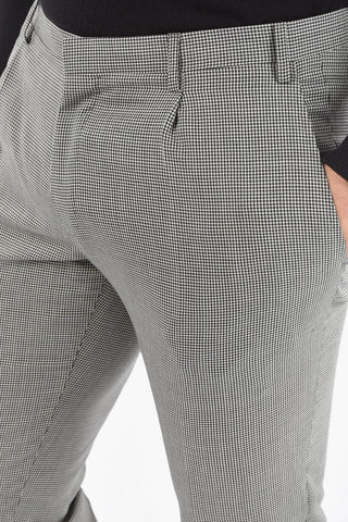 CC COLLECTION RESET Lined Houndstooth Suit with Flap Pocket