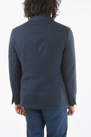 ID COLLECTION OUTDOOR Padded Cashmere Blazer with Chest Piece and Zip