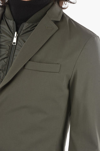 ID COLLECTION Giacca Imbottita con Chest Piece e Tasca con Aletta