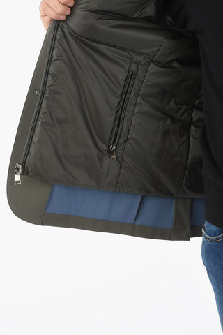 ID COLLECTION Giacca Imbottita con Chest Piece e Tasca con Aletta