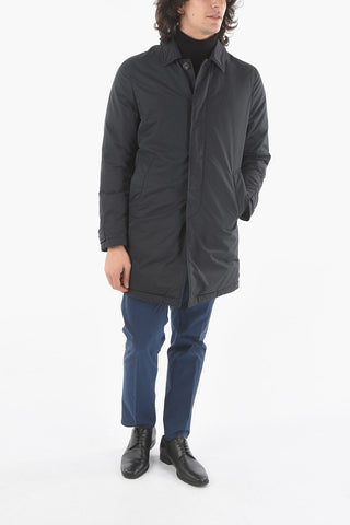 CC COLLECTION Waterproof Jacket with Collar and Button Closure