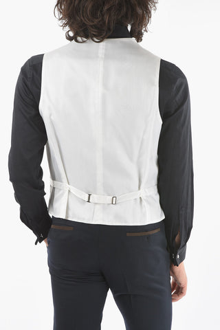 Gilet In Seta Monopetto