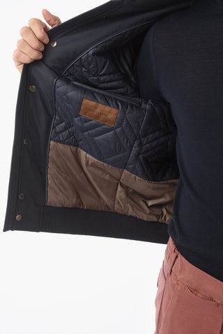 ID Hidden Closure ASTON Padded Bomber Jacket